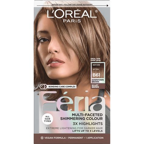 downtown brown hair color results|l'oreal feria brown shades.